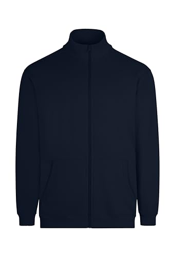 Sweat bleu marine zippé Mukua SZ270U S : sweat-shirt à capuche chaud et polyvalent