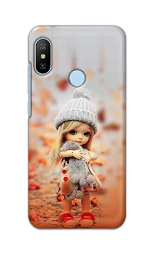 Image of PRINTFIDAA Doll Cute Girl Amazing Beauty Little Kid Child Playing Hard Back Cover for Mi A2 Back Cover -(P6) KAT1001