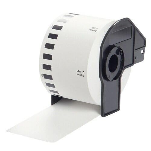 AFTERTECH 55224 10 ROTOLI ETICHETTE COMPATIBILI 54mm x 30.48m CONTINUO QL500 QL570 DK55224