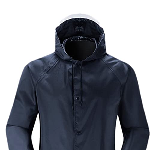 Chaqueta impermeable para hombre para evitar lluvia con capucha ligera 2