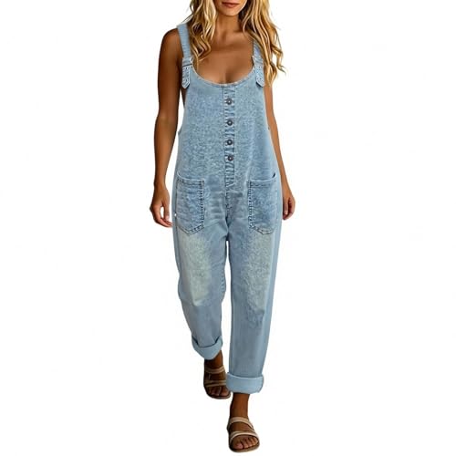 Mono de verano para mujer ideal para paseos de tiempo libre y looks casuales de pierna ancha
