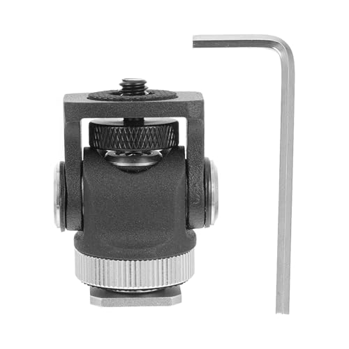 Adaptador de zapata con tornillo lateral para fijar monitor de vídeo sin vibraciones