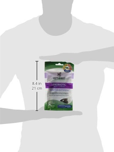 Miniatura 9 de Vet's Best Suplementos probióticos masticables suaves para perros Apoya la salud digestiva del perro Promueve un intestino saludable Suministro