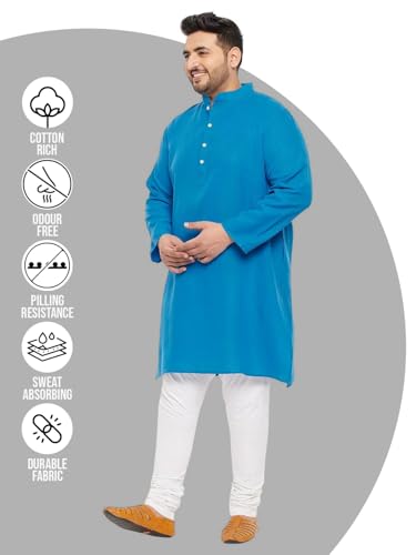 Image of Bigbanana Plus Size Men Regular Fit Kurta