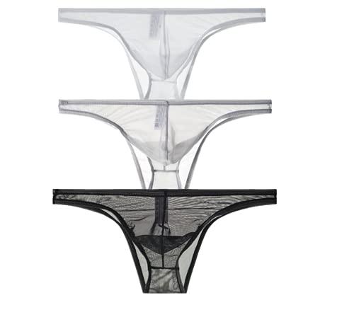 lclvld Slips pour Hommes Slips érotiques Transparents Slips Taille Basse Slips sous-vêtements Sexy Respirants Jockstrap