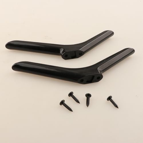 Image of TV Stand Legs | Sturdy Table Top TV Pedestal Base | Universal Support for 24-32 Inch Televisions | Durable PP Material, 19cmx5cmx1.6cm