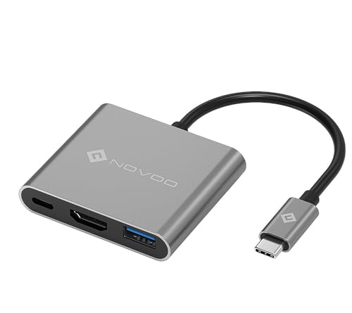 Ya en mundofriki.es: Hub USB C a HDMI, NOVOO 3 en 1 Adaptador USB C HDMI con HDMI 4K@30Hz, USB 3.0, y estación de Acoplamiento PD 60W Compatible con Macbook Pro/ChromeBook Pixel/Surface/iPad Pro/Steam Deck