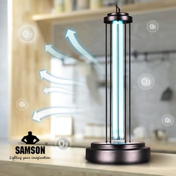 Image of SAMSON 55W UV Germicidal Lamp PLL with Remote and Timer UV Disinfection Light for Room Home Hotel and Office Use Sterilizing Lamp