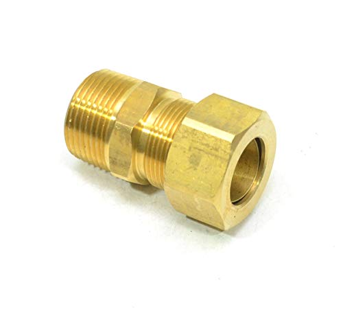 FASPARTS Compression Fitting Male Pipe Connector 3/4 Tube OD x 3/4 Male NPT MPT MIP