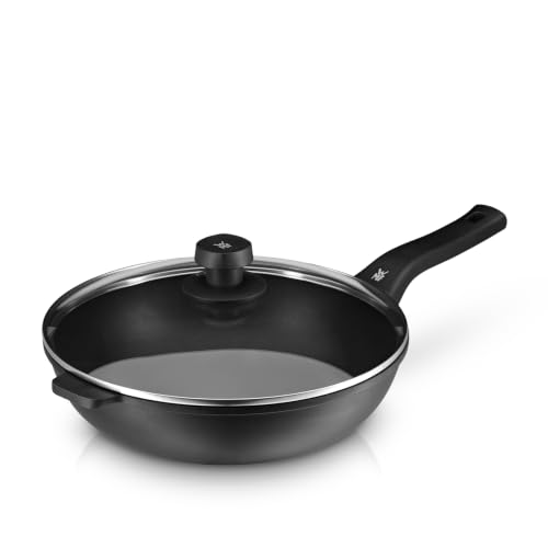 WMF Permadur Premium Wokpfanne 30 cm Induktion, Glasdeckel mit Dampföffnung, Wok Aluminium beschichtet, asiatisches Kochgeschirr, für alle Herdarten geeignet
