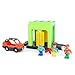 HANQIANN Car Wash Station Playset Toy for Wooden Train Track,Creative City Washer Scenes Pretend Play Toy Vehicles Train Accessory Preschool Learning Educational Toys for Toddlers Kids