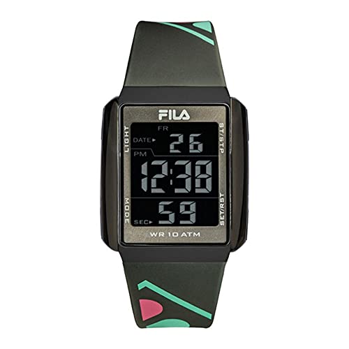 Image of FILA Watch Men - Digital Watches for Men - Digital Watches for Women - Black Watch - Fila Watches for Men - Digital Bracelet Watch - Stopwatch Watch - Square Watch