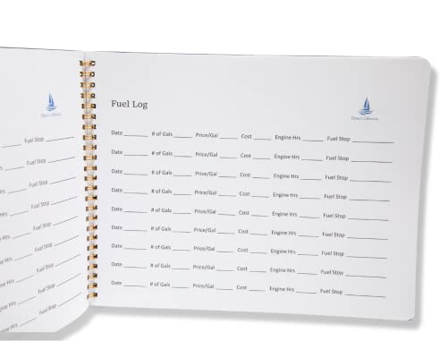 Direct 2 Boater's Captain's Log Book - Spiral Bound Nautical Diary With Blue Flexible Cover - 100 Pages - Ideal Boat Journal/Sailing Notebook, Boater Logbook Gift, Yacht Captain Log Book Journal #TOP6