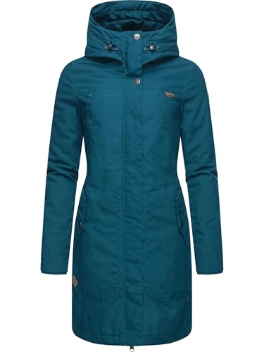 Ragwear Damen warmer Winter Parka Jannisa Intl Dark Green Gr. M