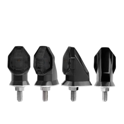 Clignotants de moto ambre 12V universels avec lampe témoin de 8mm