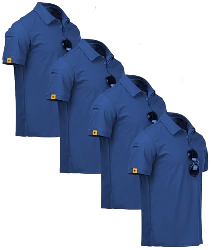 Image of ZITY Golf Polo Shirts for Men Moisture Wicking Short Sleeve Athletic Tshirt