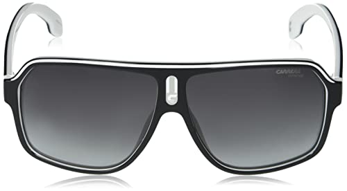 Carrera 1001/S Rectangular Sunglasses, Black/Gray Shaded, 62mm, 11mm2