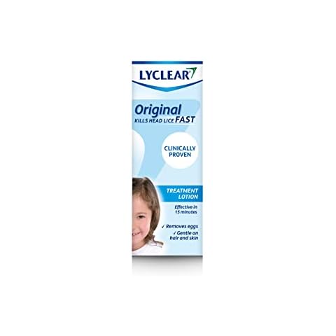 Lyclear Original Lotion Head Lice Treatment + Head Lice Comb - Kills Head Lice & Eggs - Easy to Apply - Effective in Just 15 Minutes - 100 ml Lotion Format Cover