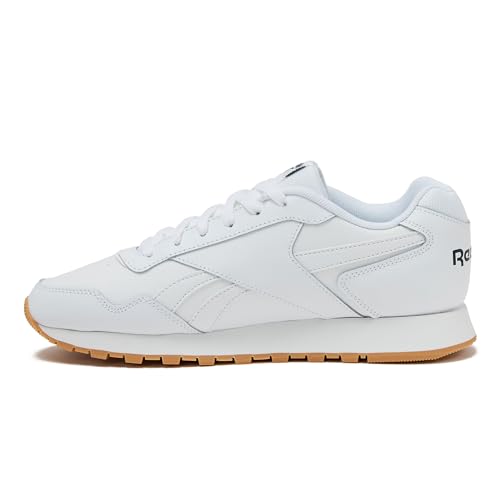 Reebok Glide Sneakers for Men - Black or White Tennis Shoes Size 7 to 15, White/Vector Navy/Gum, 14 - image 3