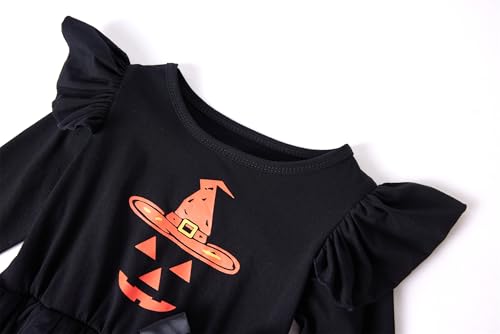 Niyage Girls' Orange Tulle Tutu Dress Toddler Kids Easy Pumpkin Halloween Party Dresses3