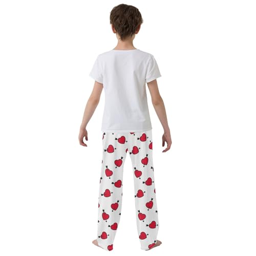 Heart Valentine Arrow Boys Pants for Kids Jogger Pants with Pockets S-XL3