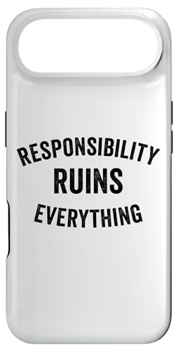 Sarcasm Responsibility Ruins Everything Funny �����Y �X�}�z�P�[�X iPhone Air �p