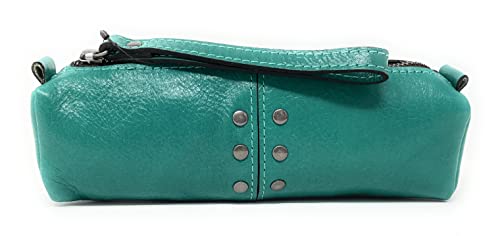 Patricia Nash Bolsa de couro Isla Oblong Cosmética, Aqua