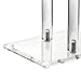 MOOCA Deluxe Clear Acrylic Jewelry Organizer, 2 Tier T-Bar Bracelet Holder, Acrylic Necklace Holder, Jewelry Holder, Jewelry Organizer Stand, Premium Quality with Enhanced Transparency