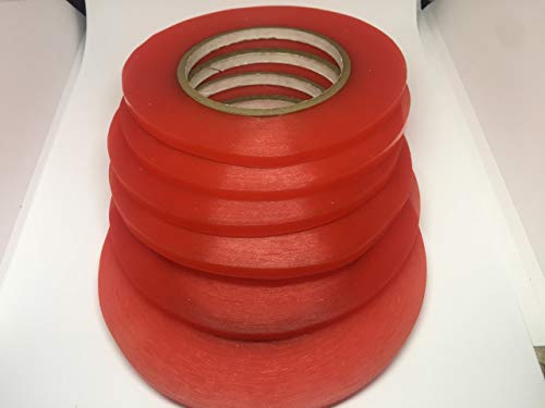 Image of 33M(36YD) Cell Phone Adhesive Heat Resistant Acrylic Double Side Adhesive Tape ROLL Clear Cell Screen Replacement Tape Phone Repair RED Liner 1 /4 inch x 60 YD Pack of 1 ROLL