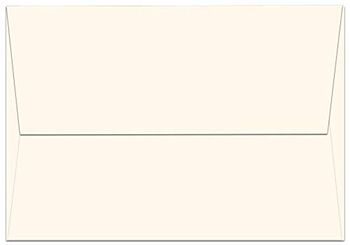 Note Card Cafe A1 5.125 x 3.625 in Off White Envelopes | 100 Pack | Sealable, Square Flap, Blank | Perfect for Invitations, Greeting Cards, Baby Showers, Weddings, Mailing, Crafts, Notes | Printable