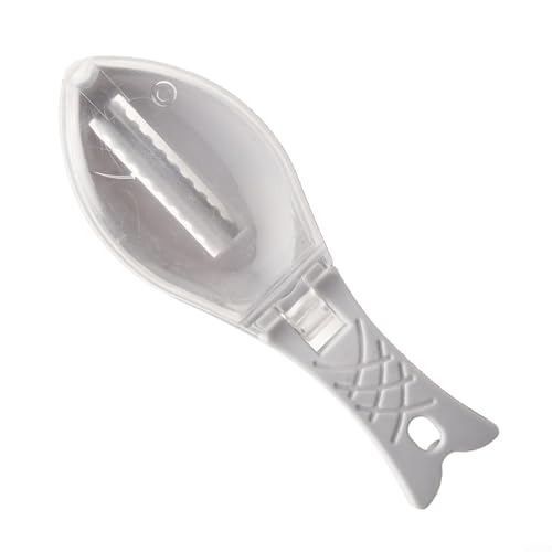 Práctico raspador de escamas de pescado conveniente cepillo con cubierta para cocinar pescado fácil y desordenado