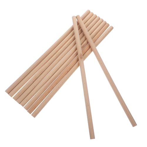 10 piezas de baquetas artesanales de madera para niños y adultos, material para manualidades y fabricación de baquetas de batería