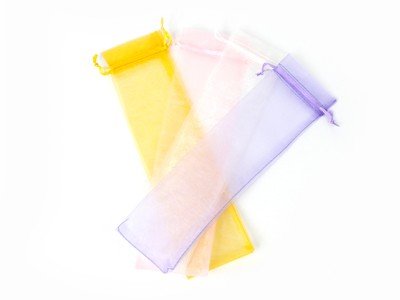 DISOK - Bolsa De Organza Abanicos 7 X 30 Rosa