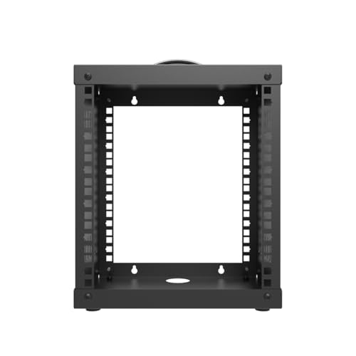 QiaoYoubang 6U Small Network Cabinet-10 inch Server Rack for 10“ Server, Network, Audio and Video Equipments at Home or Office (6U)
