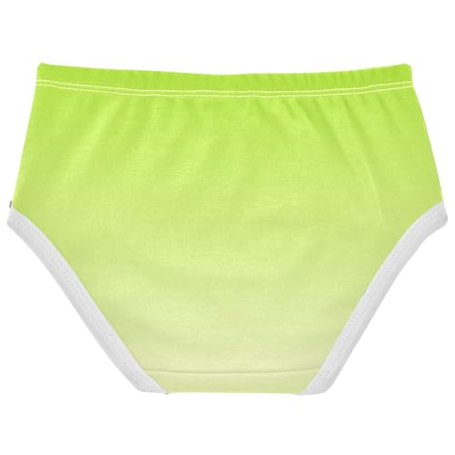 Joisal Florals Girls Underwear Toddler 2t Cotton Cute Panties Girl Lemon Green Cornsilk Gradient Briefs Underpants2