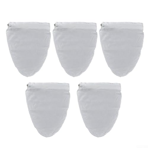 Juego de 5 bolsas de nailon reutilizables para colar café, yogur y jugo (tamaño mediano)