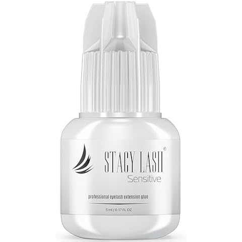 Sensitive Eyelash Extension Glue Stacy Lash 0.17fl.oz/5ml / 5-6 Sec Drying time/Retention – 4-5 Weeks/Black Adhesive/Professional Supplies Cover