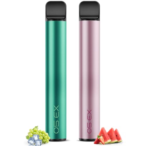 ARASHI 電子タバコ 使い捨て VAPE ベイプ 4000回吸引可能 2本セット 水蒸気タバコ 爆煙 禁煙パイポ 禁煙グッズ ニコチン・タール無し 電子たばこ マスカット+スイカイチゴ
