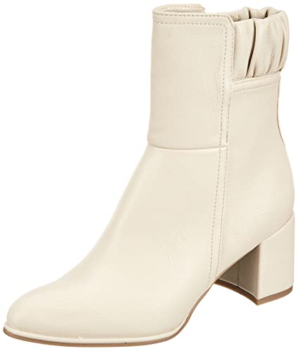 MARCO TOZZI 2-2-25336-29-Botines de tacón, Botas Cortas al Tobillo Mujer, Crema, 39 EU