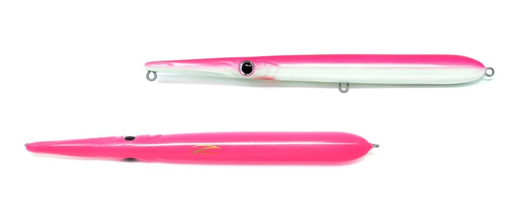 Stylo 150 Color Pink Fluo roller écriture Marlin Blue design - 3