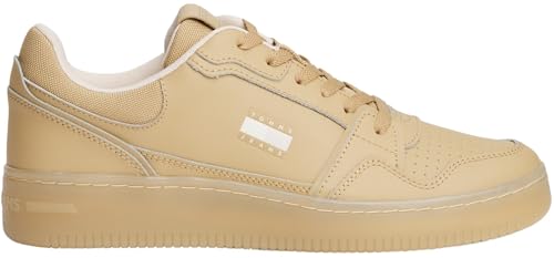 Tommy Jeans Retro Basket Basses pour homme en blanc et bleu marine