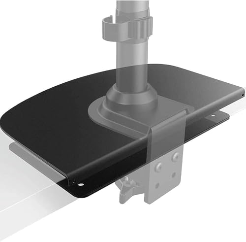 Image of Monitor Mount Reinforcement Plate for Thin Glass and Other Table Tops, Steel Monitor Mount Reinforcement Plate, for Most Monitor Desk Mounts