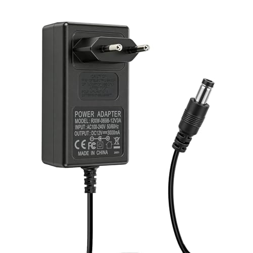 12V 3A Netzteil Adapter Universal Transformator AC 100-240V 50 60Hz zu DC 12V 36W Netzadapter Steckernetzteil für LED Streifen CCTV Kamera LCD Monitor Router und TV Box 5.5mm*2.5mm