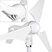 PIKASOLA Wind Turbine Generator 12V 400W with a 30A Hybrid Charge Controller. As Solar and Wind Charge Controller which can Add Max 500W Solar Panel for 12V Battery.