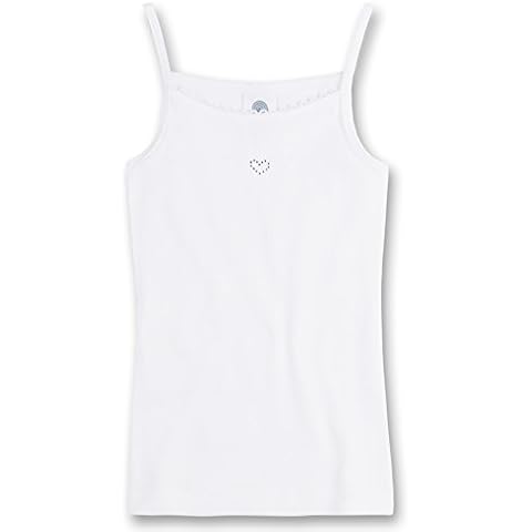 Sanetta Girl's White Organic Cotton Camisole Cover