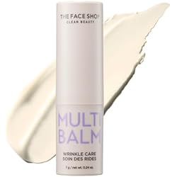 The Face Shop Wrinkle Care Multi Balm, Fine Lines & Wrinkle Treatment Stick, Anti-Wrinkle Moisturizer for Face, Forehead, Under Eyes & Neck, Korean Skin Care with Castor oil, Moringa oil and Argan oil