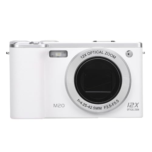 Acogedor 1080pデジタルカメラ、3.2インチの180度のフリップスクリーン、アンチシェイク、12x光学ズーム、写真用のコンパクト付き64MPブロギングカメラ