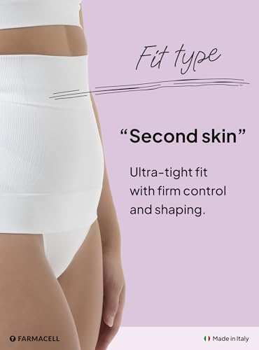 Image of Farmacell Waist Cincher for Women, Seamless Tummy Control Shapewear, Made in Italy, 605