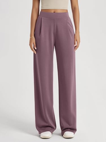 Image of ODODOS Modal Soft Wide Leg Pants for Women High Waist Casual Relaxed Pants with Pockets-27 /29 inch / 31 inch Inseam