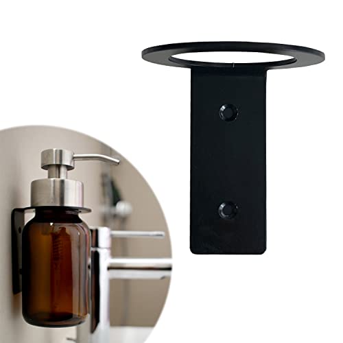 Better by Less Wandhalterung I für Handseife, Shampoo, Spülung oder Duschschaum I schwarz & zum Schrauben Cover